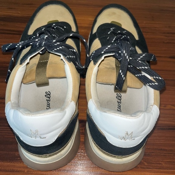 Madewell Kickoff Trainer Sneakers in Leather and Suede MA584 Navy Tan 9 - Picture 8 of 13